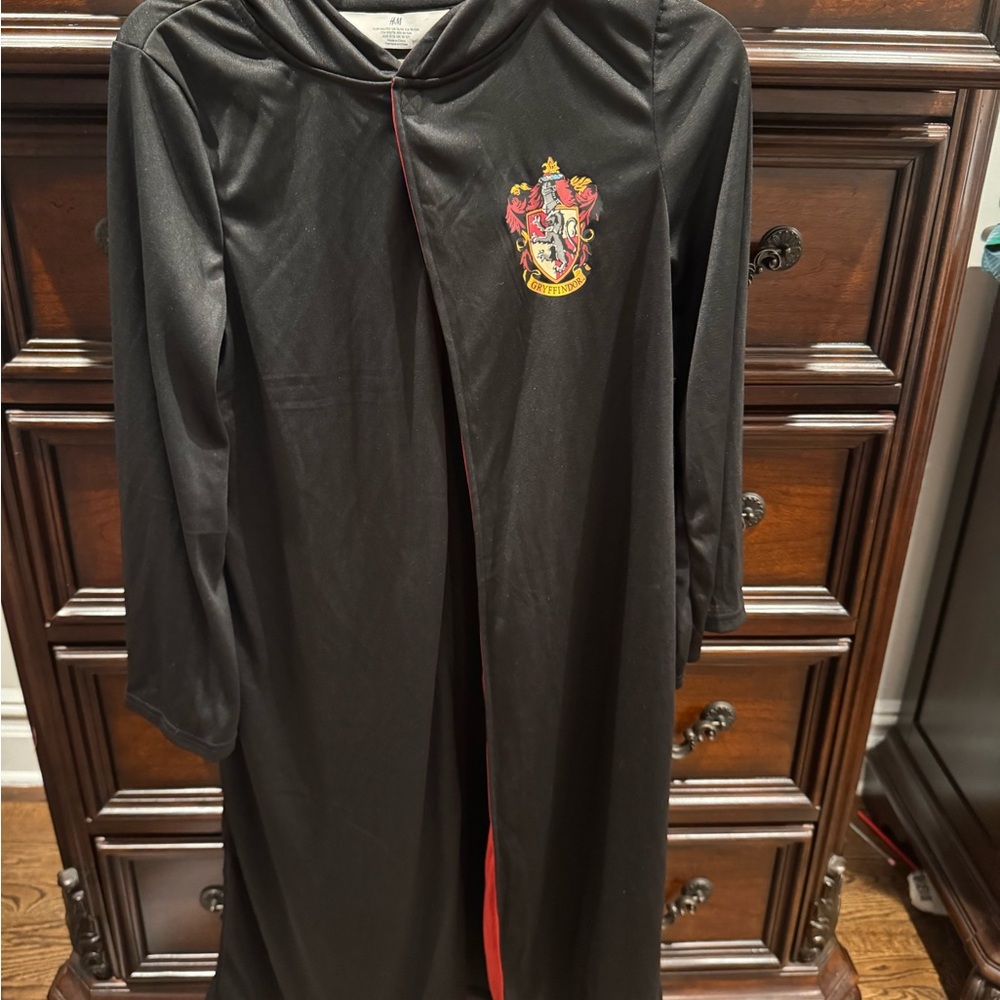 H&M Kids Black Wizard Robe with Crest